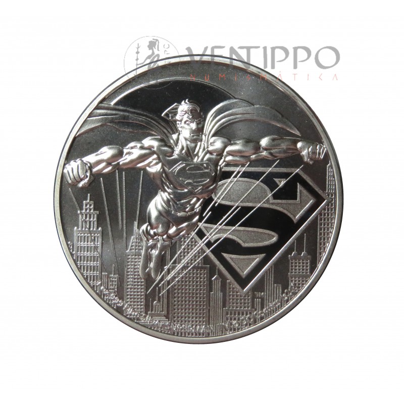 Niue, 2$ Plata ( 1 OZ. 999 mls ) 2021 Serie DC Comics, Superman.