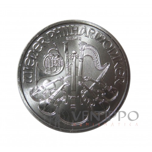 Austria, 1,5 € Plata ( 1 OZ 999 mls. ) Filarmónica 2022,  S/C.