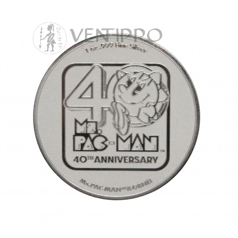 Niue, 2 $ Plata ( 1 OZ. 999 mls. ) 40 Aniversario MS Pagman 2021, BU.