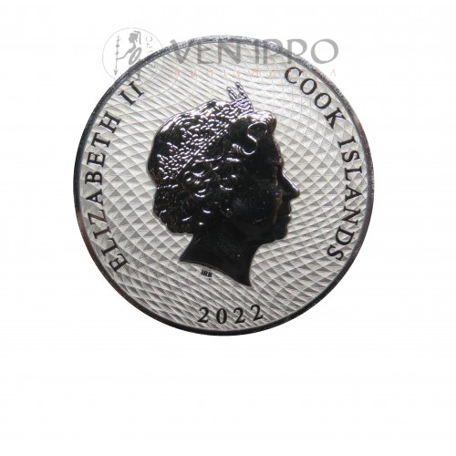 Islas Cook, Dollar plata ( 1 OZ. 999 mls. ) Bounty 2022, BU.