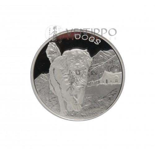 Fiji, 50 Cents Plata ( 1 OZ. 999 mls. ) Perro 2022, BU.