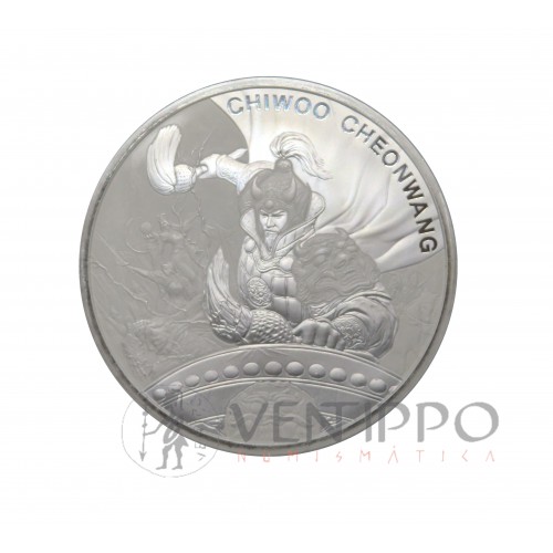 Corea del Sur, 1 Clay ( 1 OZ 999 mls. ) Chiwoo Cheonwang 2021, BU.