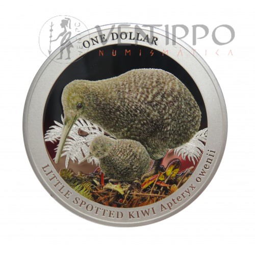 Nueva Zelanda, Dollar Plata ( 1 OZ. 999 mls. ) 2022 Kiwi Apteryx Owenii, Proof.