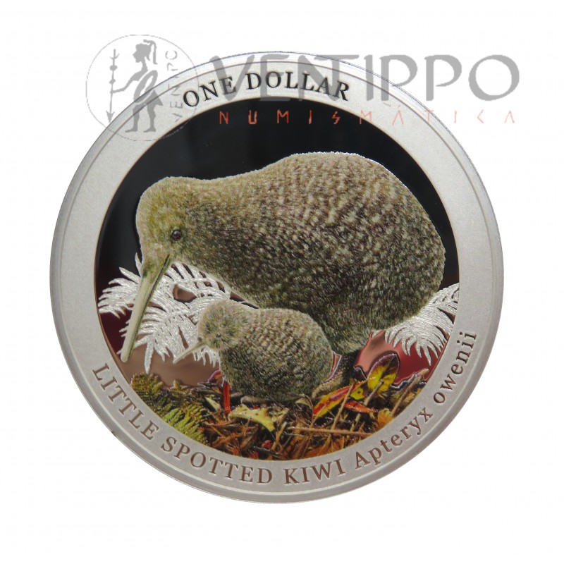 Nueva Zelanda, Dollar Plata ( 1 OZ. 999 mls. ) 2022 Kiwi Apteryx Owenii, Proof.