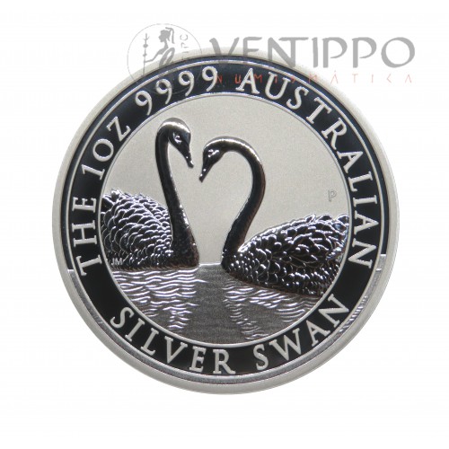 Australia, Dollar Plata (1 OZ. Ley 9999 mls), SWAN 2002, BU