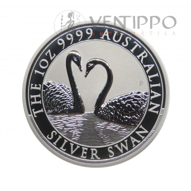 Australia, Dollar Plata (1 OZ. Ley 9999 mls), SWAN 2002, BU