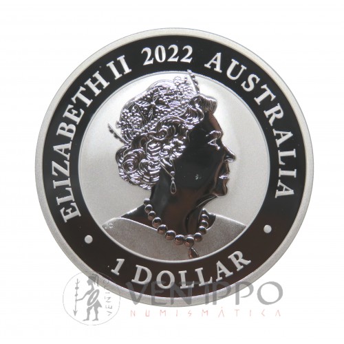 Australia, Dollar Plata (1 OZ. Ley 9999 mls), SWAN 2002, BU