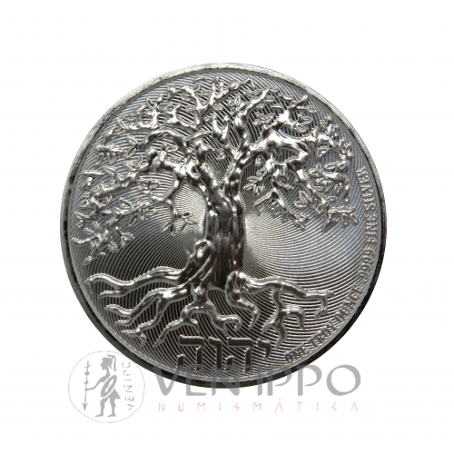 Niue, 2 $ plata ( 1 OZ. 999 mls) Árbol de la Vida 2022 BU