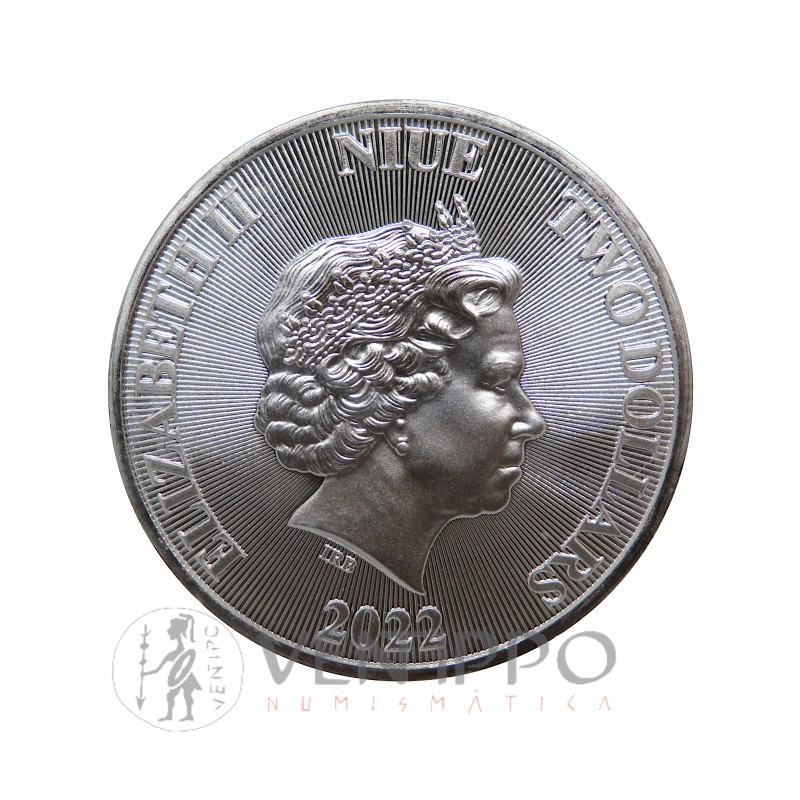 Niue, 2 $ plata ( 1 OZ. 999 mls) Árbol de la Vida 2022 BU