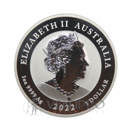 Australia, Dollar Plata ( 1 OZ 9999 mls. ) Fénix 2022, BU.