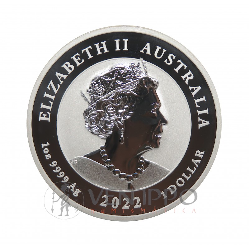 Australia, Dollar Plata ( 1 OZ 9999 mls. ) Fénix 2022, BU.
