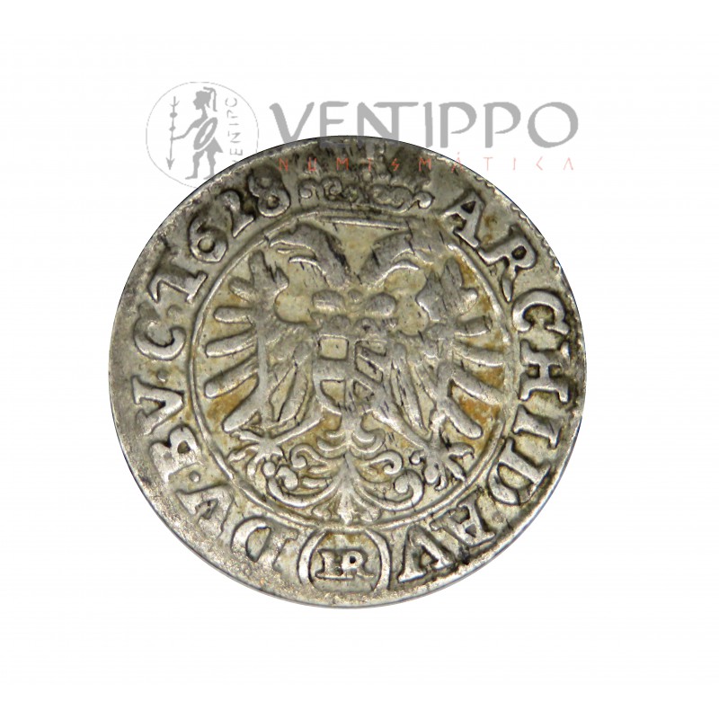 Estados Alemanes, Silesia, 3 kreuzer plata, Fernando II 1628 Mbc