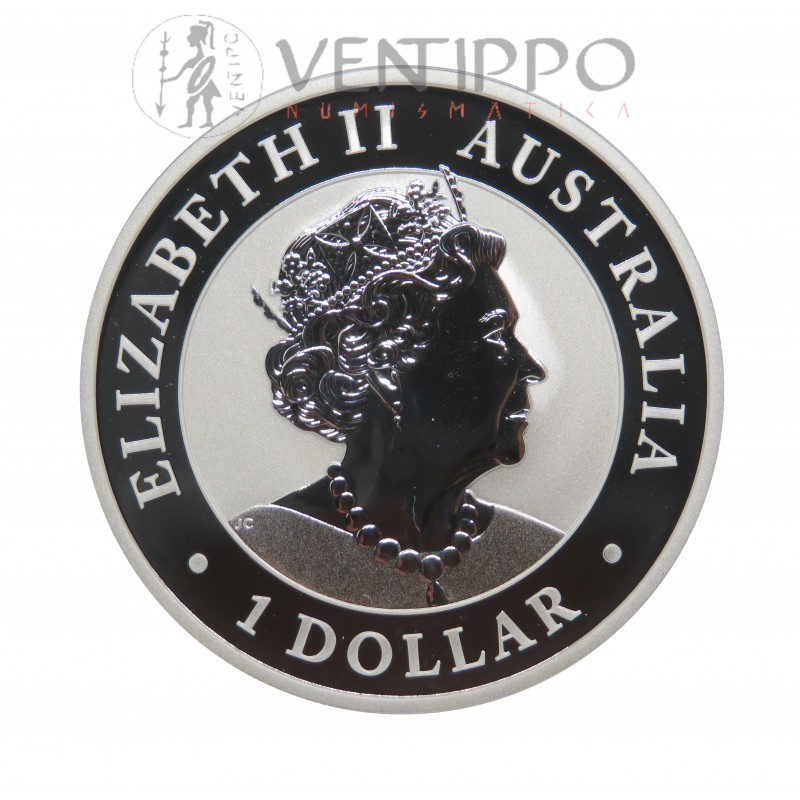 Australia, Dollar Plata ( 1 OZ ley 999 mls ) Emu 2022, BU