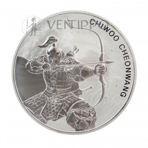 Corea del Sur,  1 Clay ( 1 OZ. 999 mls. ) Chiwoo Cheonwang 2022, BU.