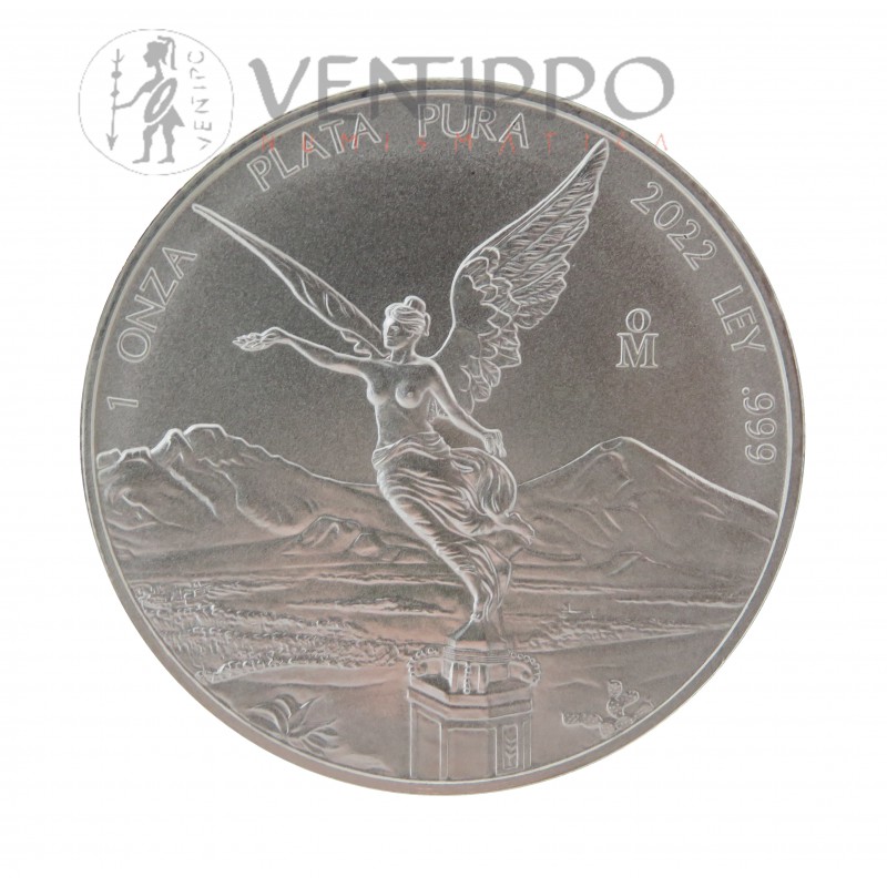 México, Onza Plata ( 1 OZ. 999 mls. ) Libertad 2022.