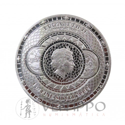Tokelau, 6 $ Plata  ( 1 OZ  ley 999 mls. ) Chronos 2022, BU.