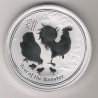 AUSTRALIA, 1 $ PLATA ( 1 OZ. 999 mls) AÑO DEL GALLO, 2017 BU