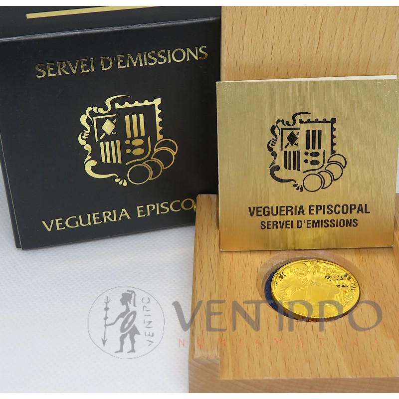 Andorra, 50 Diners Oro ( 16,97 grs. ley 916 mls. ) 1993, XX Aniv. muerte Pau Casals, Proof.