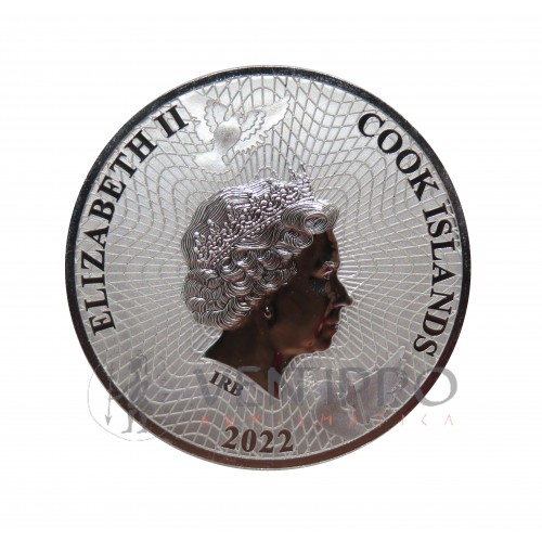Islas Cook, 1 $ Plata (1 oz. ley 999 mls) 2022 Heal The Word BU