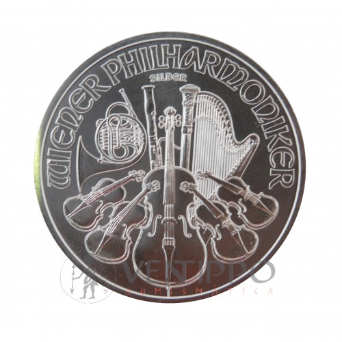 Austria, 1'5 € Plata ( 1 OZ 999 mls. ) Filarmónica 2023, S/C