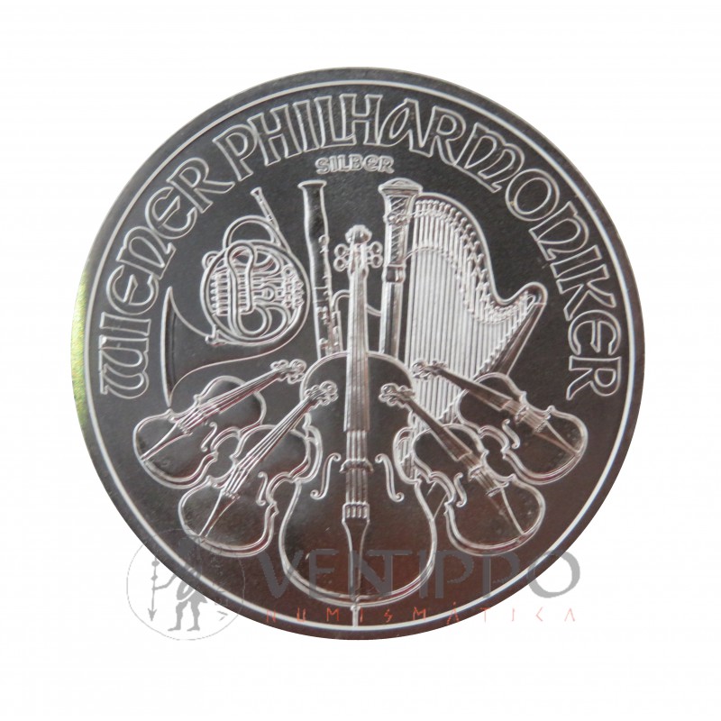 Austria, 1'5 € Plata ( 1 OZ 999 mls. ) Filarmónica 2023, S/C