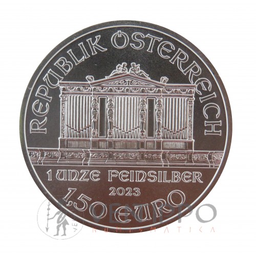 Austria, 1'5 € Plata ( 1 OZ 999 mls. ) Filarmónica 2023, S/C