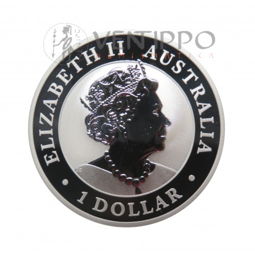 Australia, Dollar plata ( 1 OZ 9999 mls .) Kookaburra 2023, BU.