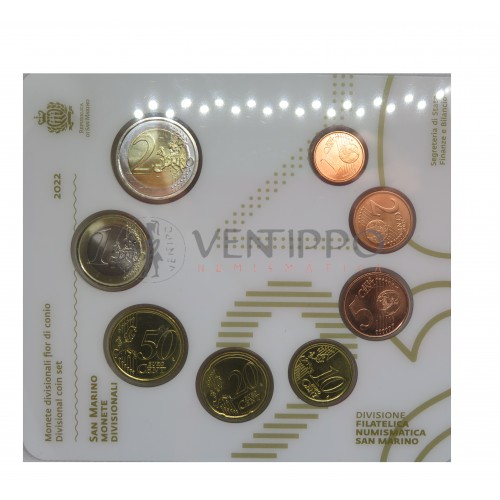 San Marino, Cartera Oficial 8 valores, 2022 FDC