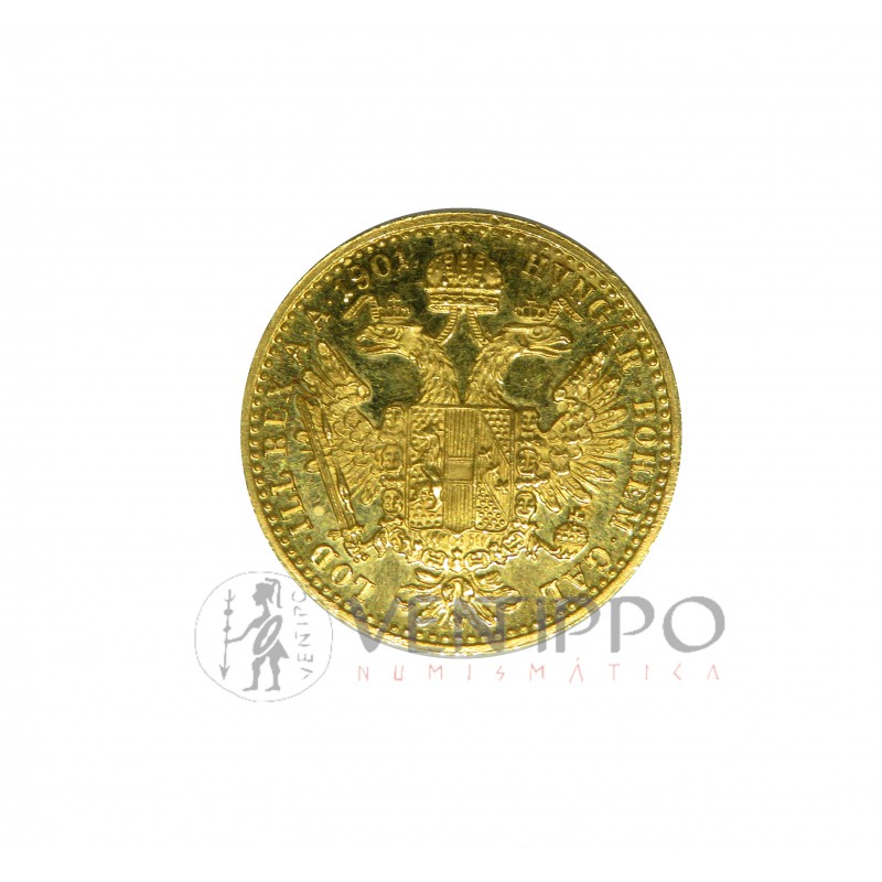 Imperio Austrohúngaro, Ducado de Oro, 1901 FDC, Escasa.