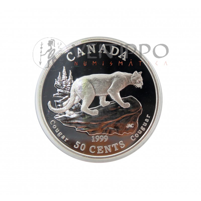 Canadá 4 x 50 Cents plata Proof 1999 gatos de Canadá