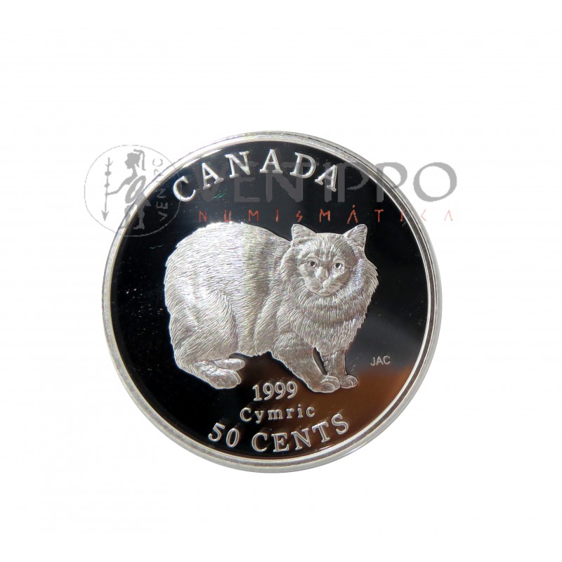 Canadá 4 x 50 Cents plata Proof 1999 gatos de Canadá