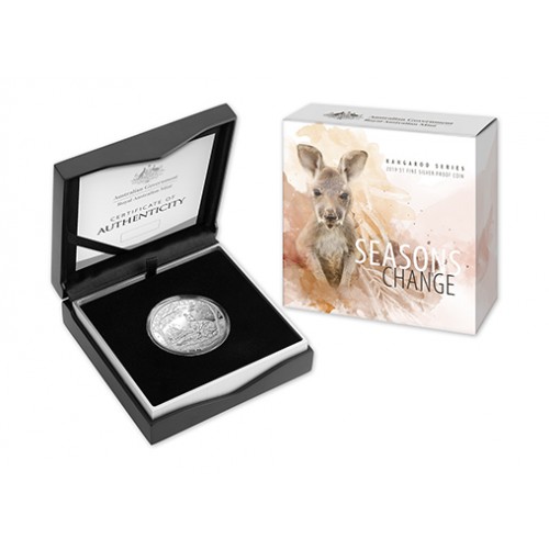 AUSTRALIA, 1 $ PLATA (1 OZ. 999 mls) CANGURO RAM 2019 PROOF