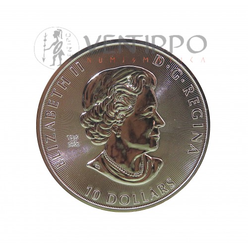 Canadá, 10 $  Plata ( 2 OZ ley 9999 mls. ) Smilodon 2023, S/C