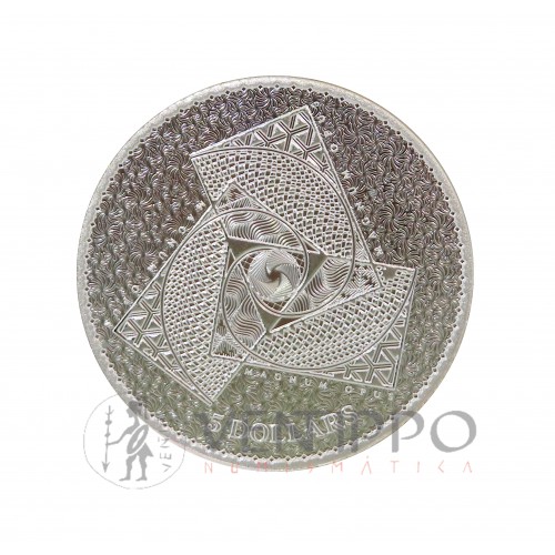 Islas Tokelau, 5 Dollars Plata ( 1 OZ  999 mls. ) Magnum Opus 2022, BU.