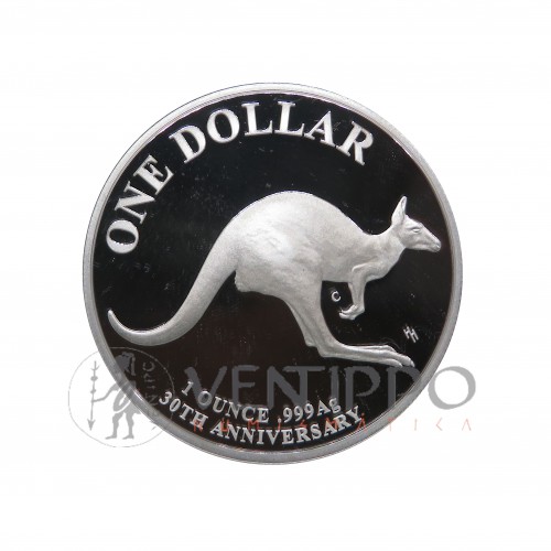 Australia, 1 $ Plata ( 1 OZ 999 mls ) Canguro RAM, 2023 Proof