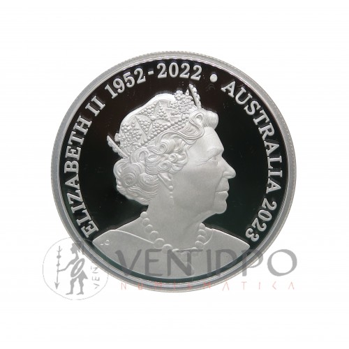 Australia, 1 $ Plata ( 1 OZ 999 mls ) Canguro RAM, 2023 Proof