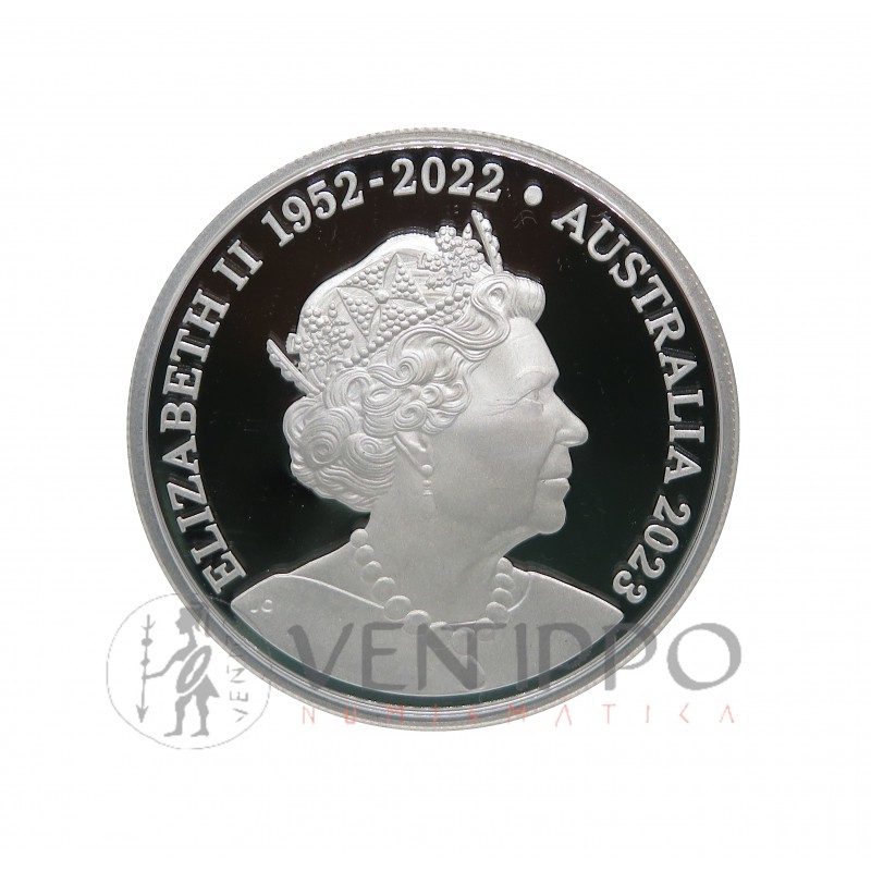 Australia, 1 $ Plata ( 1 OZ 999 mls ) Canguro RAM, 2023 Proof
