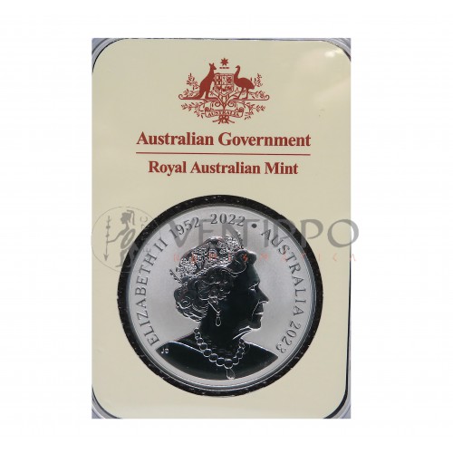 Australia, 1 $ Plata (1 OZ. 9999 mls) Canguro RAM 2023 30 Aniv. BU Blister