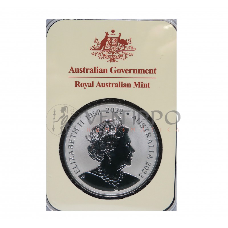 Australia, 1 $ Plata (1 OZ. 9999 mls) Canguro RAM 2023 30 Aniv. BU Blister