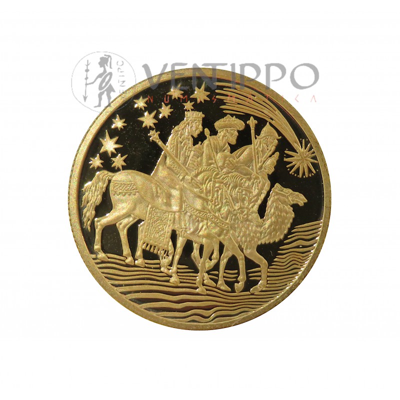 Andorra, 25 Diners Oro ( 6 grs. ley 999 mls. ) 2008 Reyes Magos, Proof.