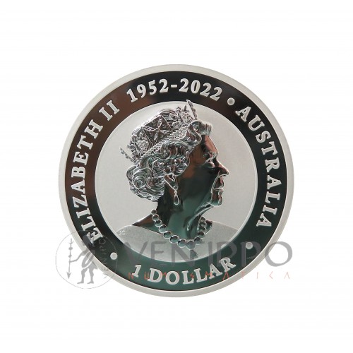 Australia, Dollar Plata ( 1 OZ  ley 999 mls ) Emu 2023, BU.