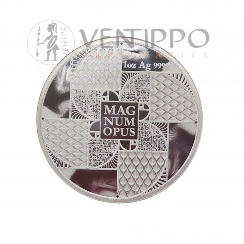 Niue, 2 $ Plata ( 1 OZ ley 999 mls. ) Magnum Opus 2023, BU