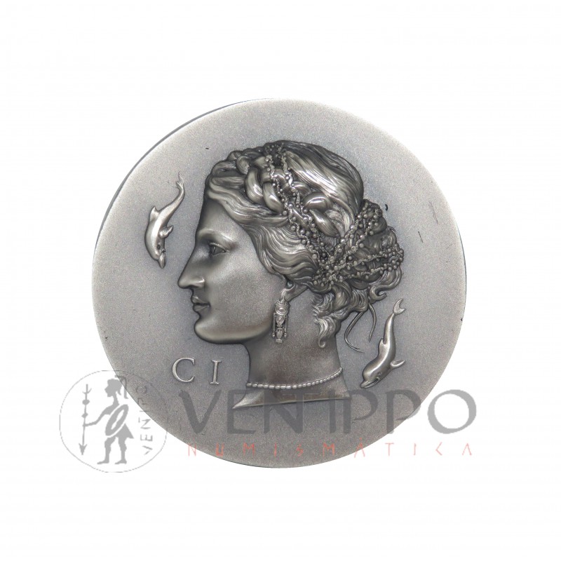 Islas Cook, 5 $ Plata ( 1 OZ 999 mls. ) 2023 Arethusa, Proof Antique Finish.