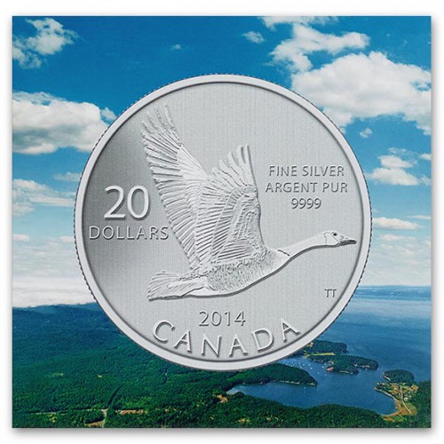 CANADÁ, 20 $ PLATA ( 7'96 grs., LEY 9999 mls. ) 2014 GANSO