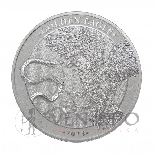 Malta, 5€ Plata ( 1 OZ Ley 999 mls ) 2023 Golden Eagle, BU.
