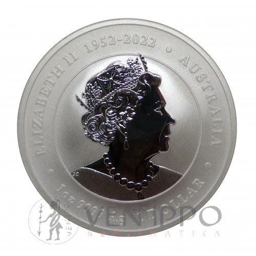 Australia, 1 $ Plata ( 1 OZ 999 mls ) Año del Dragón III, 2024 BU