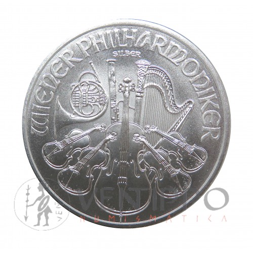 Austria, 1,5 € plata (1 OZ. ley 999 mls) Filarmónica 2024 SC