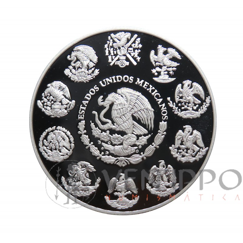 México, una Onza Plata ( 1 OZ ley 999 mls ) Libertad 2023, Proof.