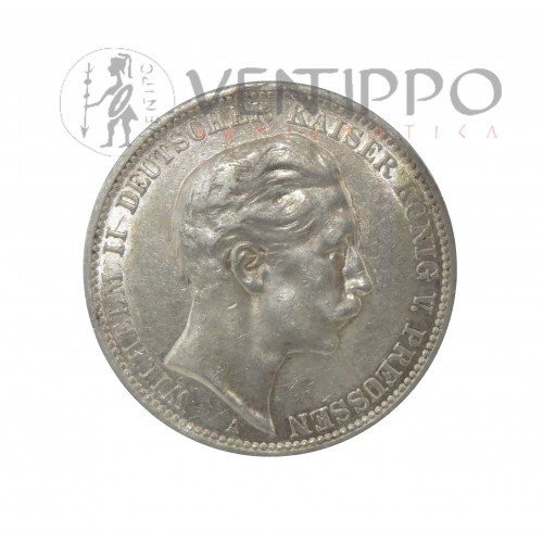 Estados Alemanes, Prusia, 3 Mark Plata 1911, MBC+