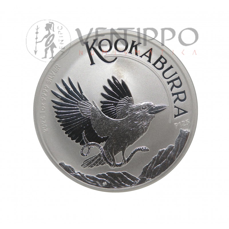 Austria, Dollar Plata ( 1 OZ 9999 mls .) Kookaburra 2024, BU.